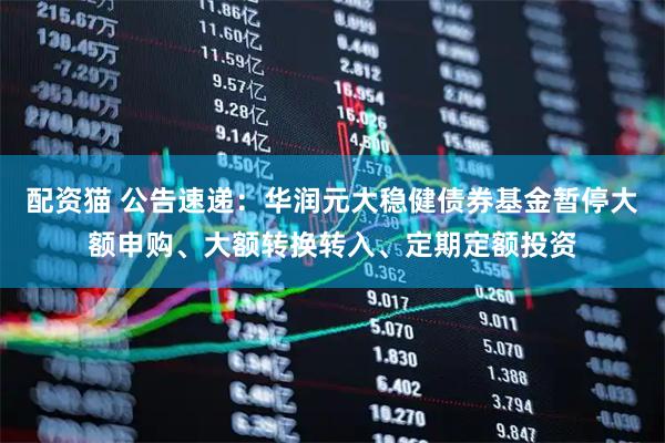 配资猫 公告速递：华润元大稳健债券基金暂停大额申购、大额转换转入、定期定额投资