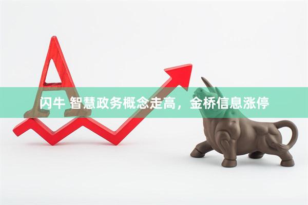 闪牛 智慧政务概念走高，金桥信息涨停