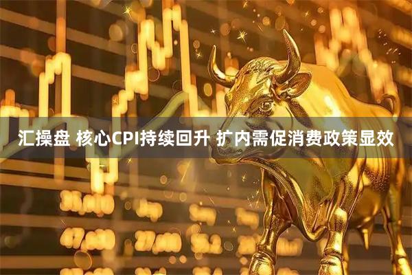 汇操盘 核心CPI持续回升 扩内需促消费政策显效